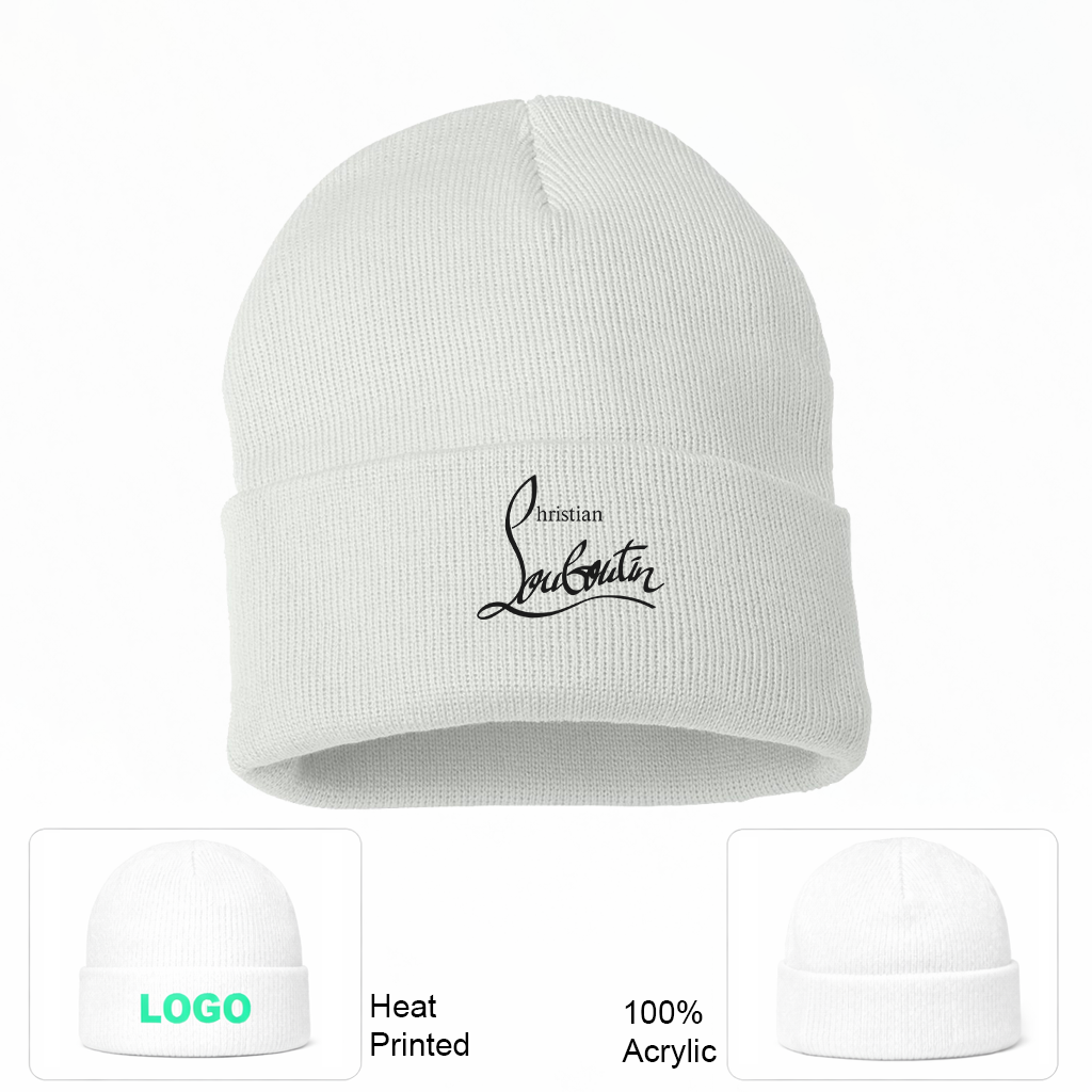 Christian Louboutin Cuffed Beanie Hat