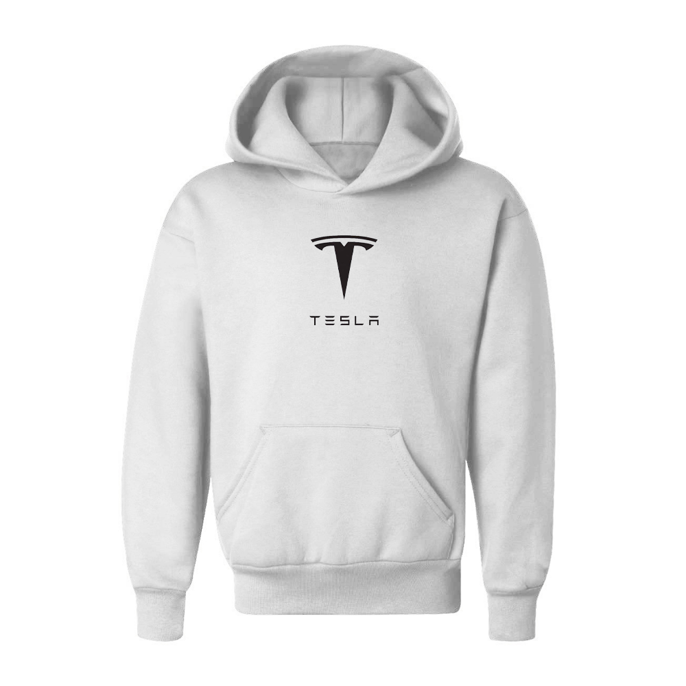 Youth Kids Tesla Motorsports Car Pullover Hoodie