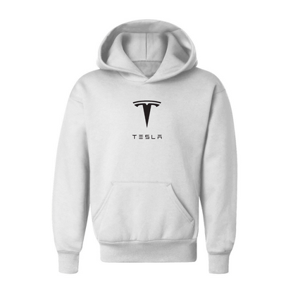 Youth Kids Tesla Motorsports Car Pullover Hoodie