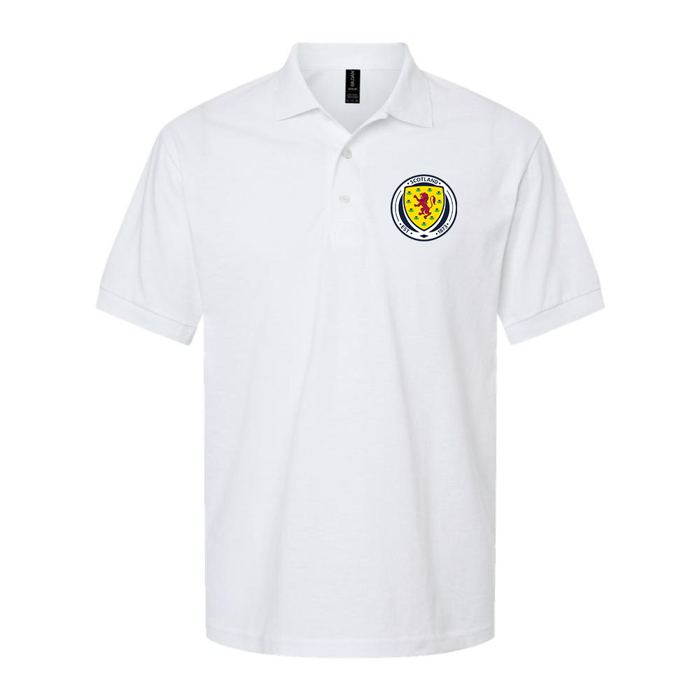 Men's Scotland National Soccer Team Dry Blend Polo