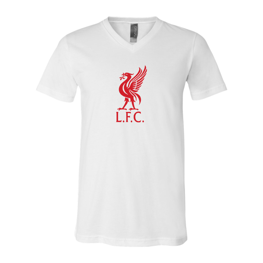 Men’s  Liverpool L.F.C Soccer  - BELLA + CANVAS - Jersey V-Neck Tee - 3005