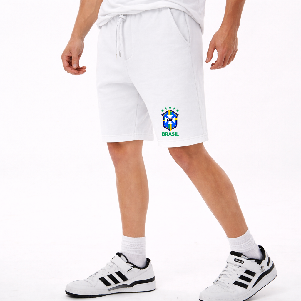 Men's Brasil National Soccer Team Athletic Fleece Shorts