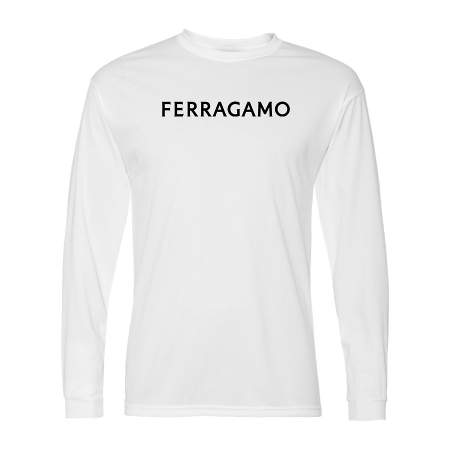 Men's Ferragamo Polyester Long Sleeve T-Shirt