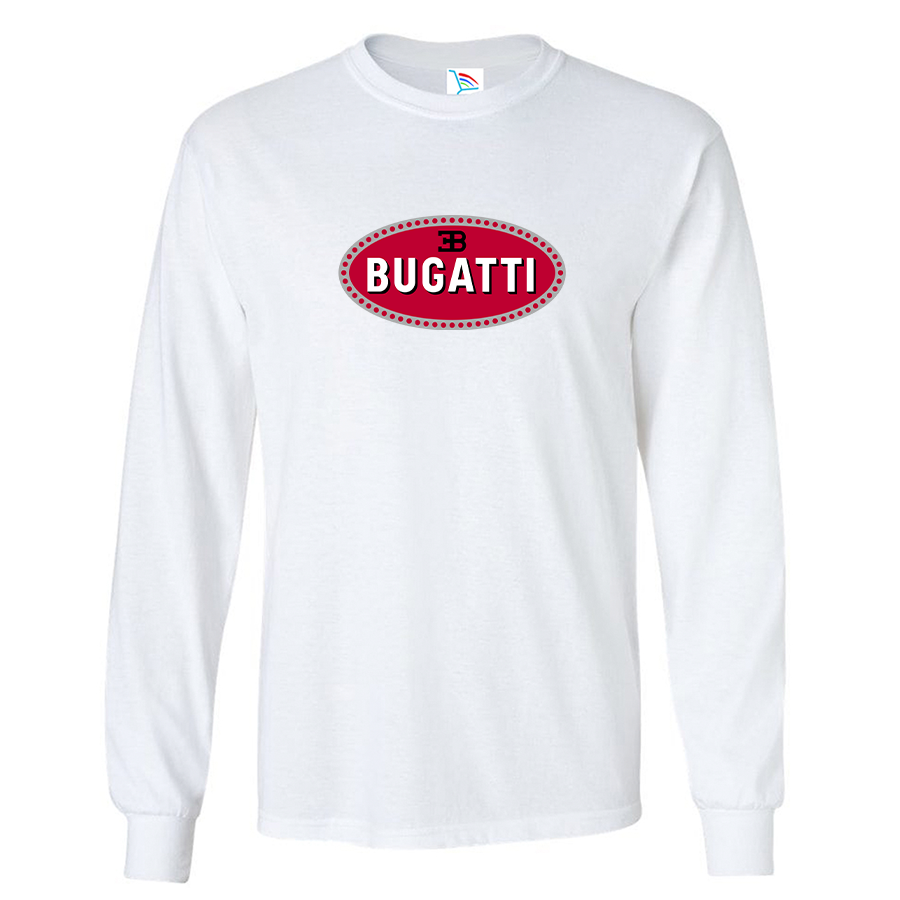 Men’s Bugatti Car Long Sleeve T-Shirt