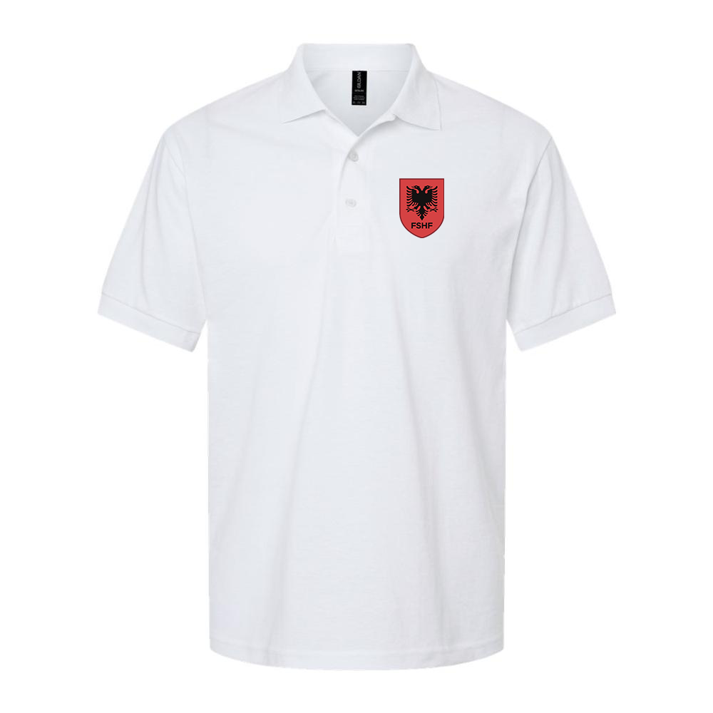 Men's Albania National Soccer Team Dry Blend Polo