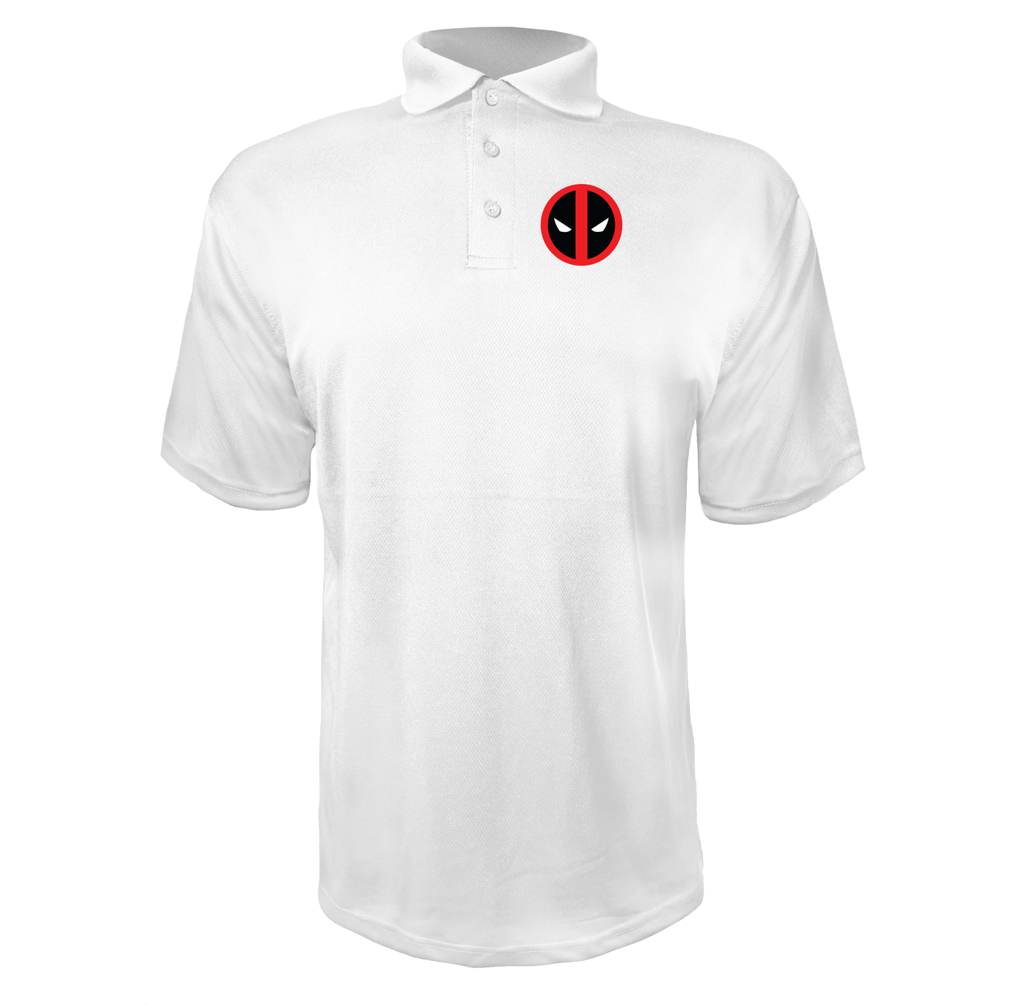 Men's Deadpool Marvel Superhero Polyester Polo