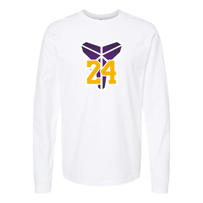 Youth Kids Kobe Bryant Mamba 24 Long Sleeve T-Shirt