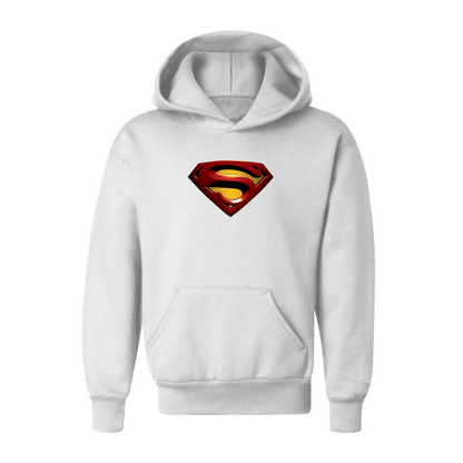 Youth Kids Superman Superhero Pullover Hoodie