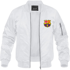 Men's F.C. Barcelona Soccer Lightweight Bomber Jacket Windbreaker Softshell Varsity Jacket Coat