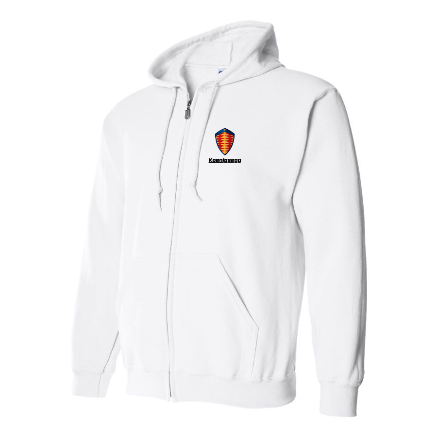 Men’s Koenigsegg Car Zipper Hoodie