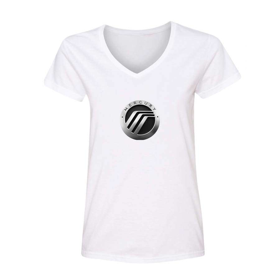 Women's Mercury Car V-Neck T-Shirt