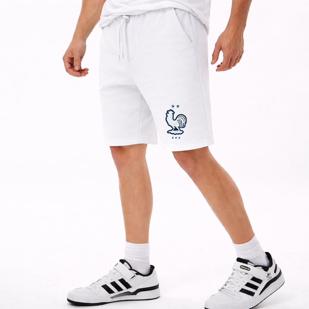 Men's France National Soccer Team Athletic Fleece Shorts