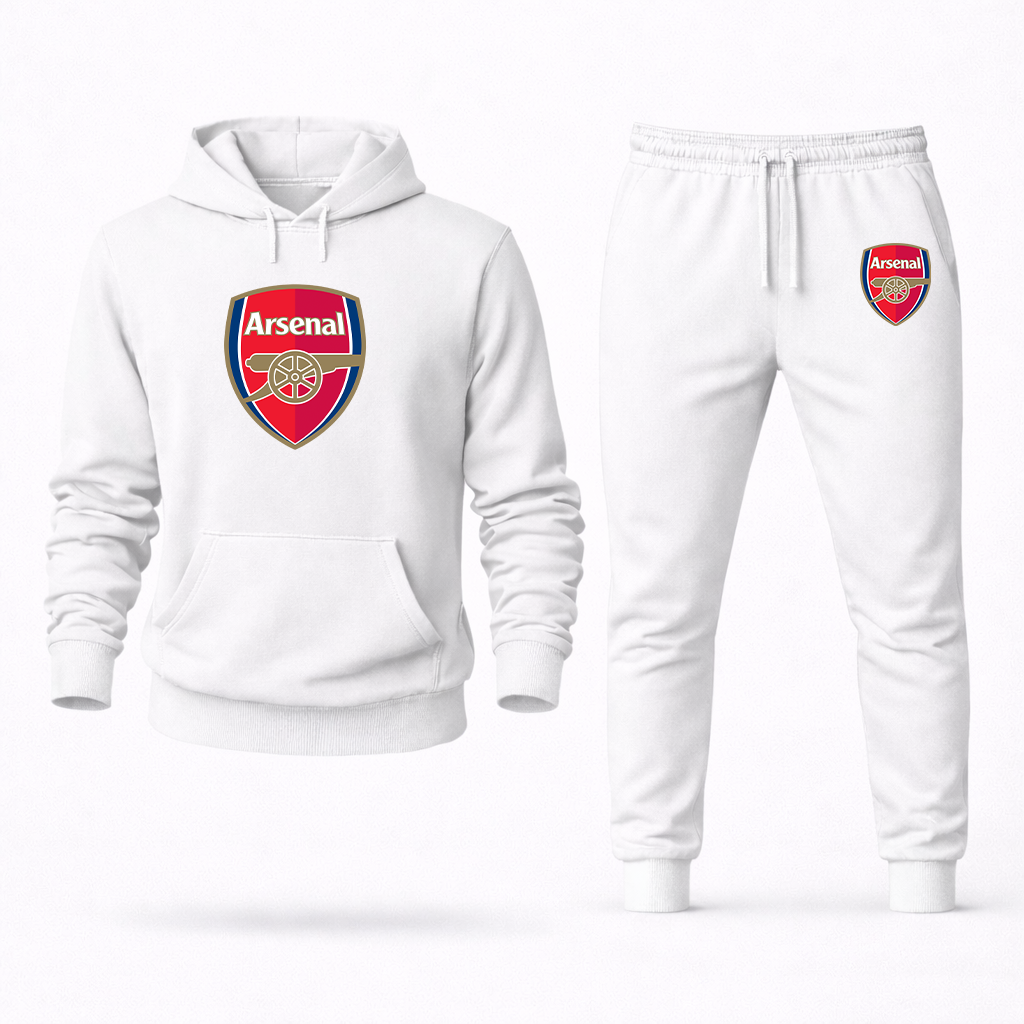 Men's Arsenal Soccer Logo Hoodie Joggers Set