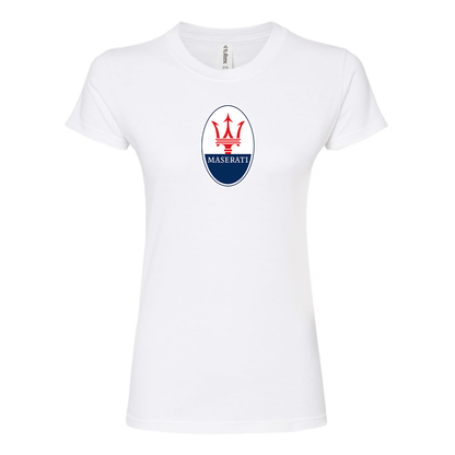 Women’s Maserati Car Round Neck T-Shirt