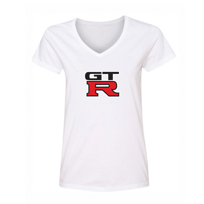 Women's GTR Car V-Neck T-Shirt