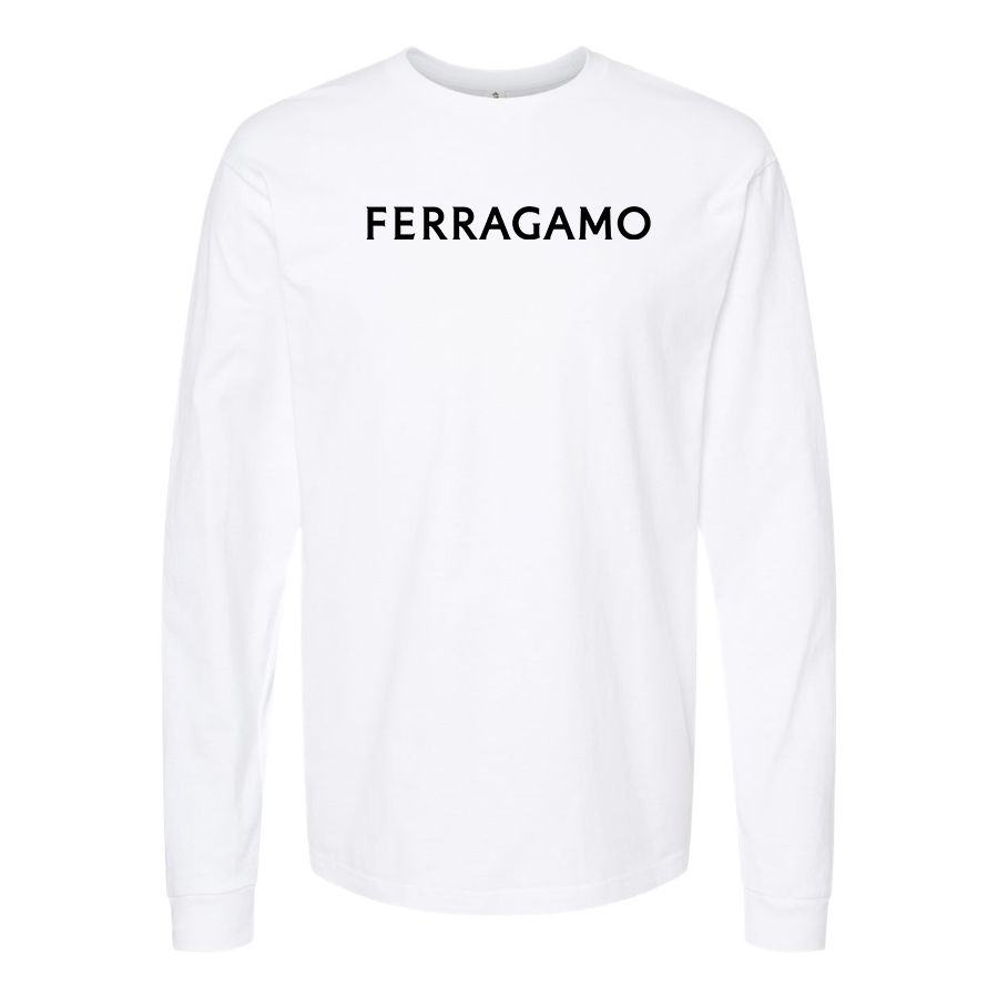 Men's Ferragamo Cotton Long Sleeve T-Shirt