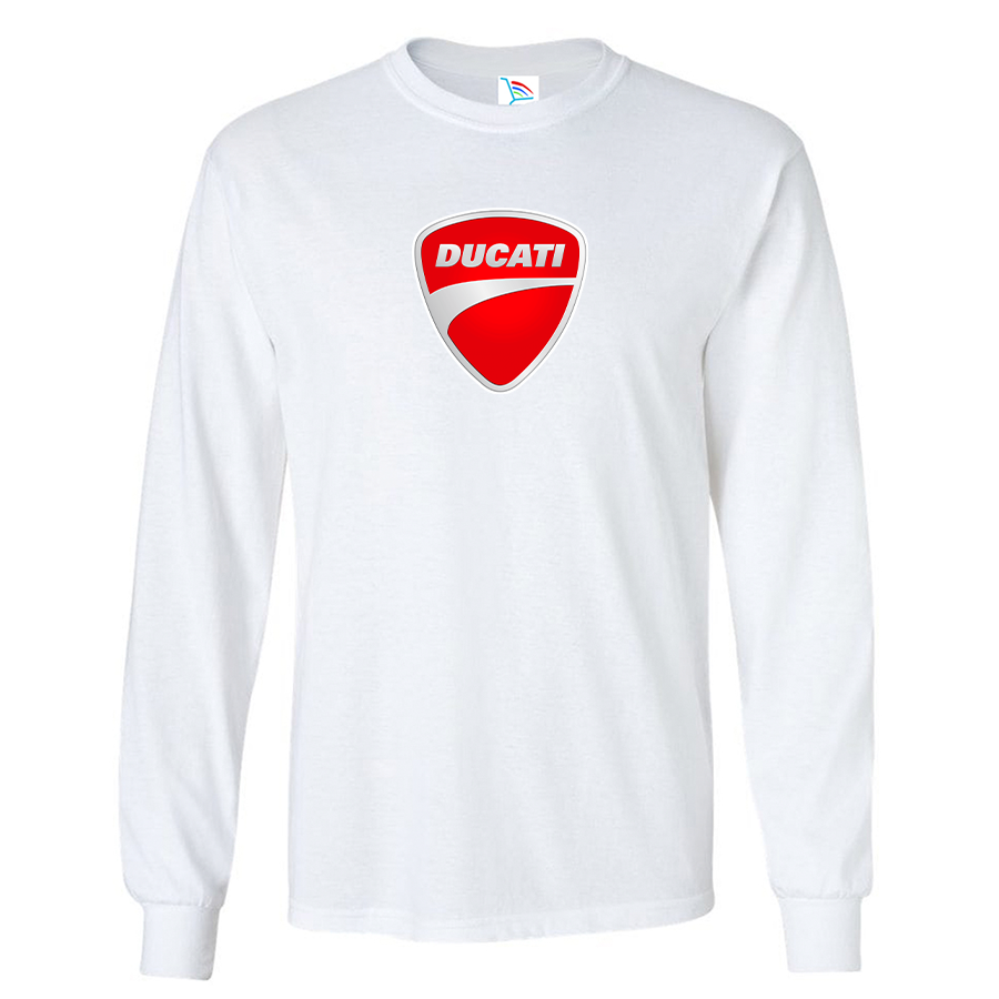 Men’s Ducati Motorcycle Long Sleeve T-Shirt