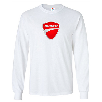 Men’s Ducati Motorcycle Long Sleeve T-Shirt