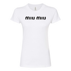 Women's Miu Miu Round Neck T-Shirt