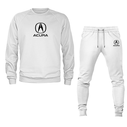 Men’s Acura Car Crewneck Sweatshirt Joggers Suit