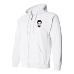 Men's Lionel Messi Face Art Soccer Zipper Hoodie