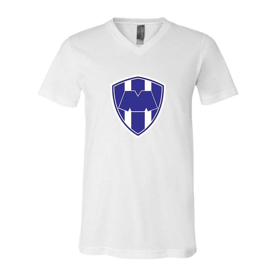 Men’s  Monterrey FC  - BELLA + CANVAS - Jersey V-Neck Tee - 3005