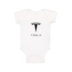 Tesla Motorsports Car Baby Romper Onesie