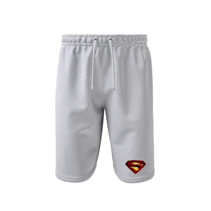 Men's Superman Superhero Athletic Fleece Shorts