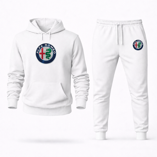 Men's Alfa Romeo Car Hoodie Joggers Set