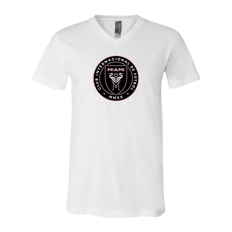 Men’s Inter Miami FC - BELLA + CANVAS - Jersey V-Neck Tee - 3005