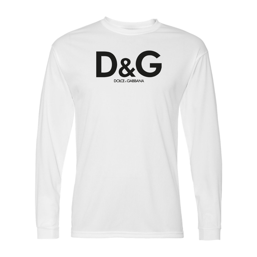 Men's Dolce and Gabbana Polyester Long Sleeve T-Shirt