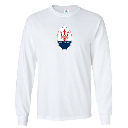 Youth Kids Maserati Car Long Sleeve T-Shirt