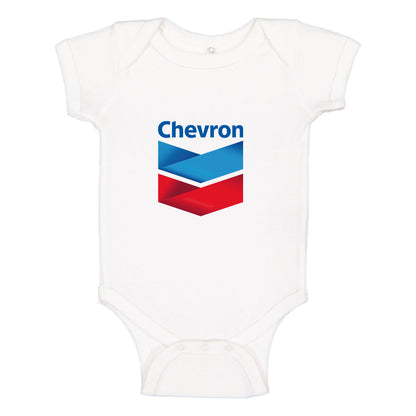 Chevron Gas Station  Baby Romper Onesie