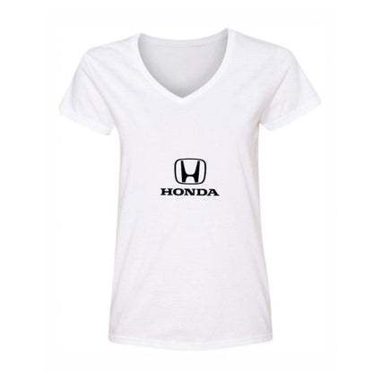 Women's Honda Motorsport Car V-Neck T-Shirt