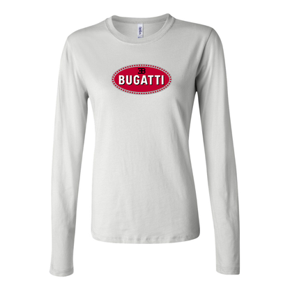 Women's Bugatti Car Long Sleeve T-Shirt