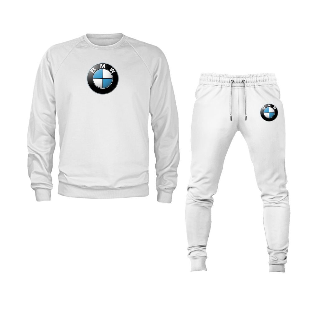 Men's BMW Motorsports Car Crewneck Sweatshirt Joggers Suit