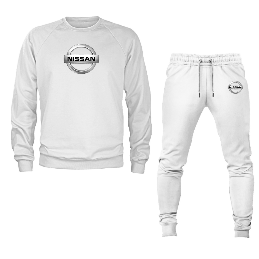 Men’s Nissan Motorsport Car Crewneck Sweatshirt Joggers Suit