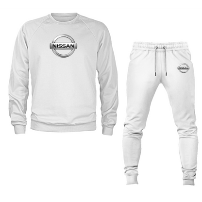 Men’s Nissan Motorsport Car Crewneck Sweatshirt Joggers Suit