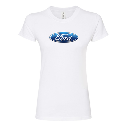 Women’s Ford Car Round Neck T-Shirt