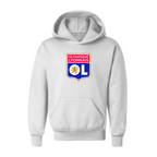 Youth Kids Olympique Lyonnais FC Pullover Hoodie