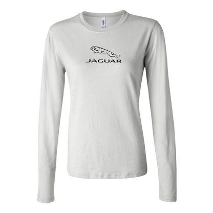 Women's Jaguar Symbol Car Long Sleeve T-Shirt