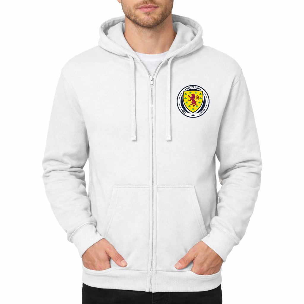 Men's Scotland National Soccer Team Zipper Hoodie