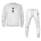 Men’s Tottenham Hotspur F.C. Soccer Logo Crewneck Sweatshirt Joggers Suit