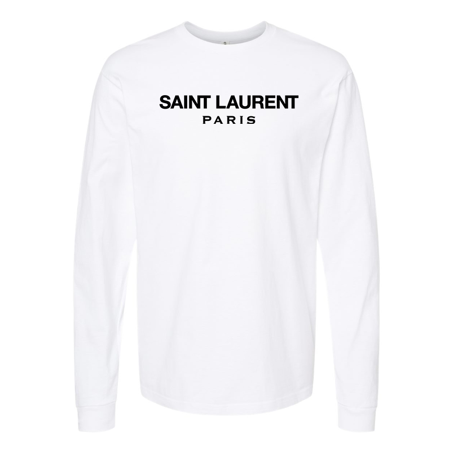 Men's Saint Laurent Cotton Long Sleeve T-Shirt
