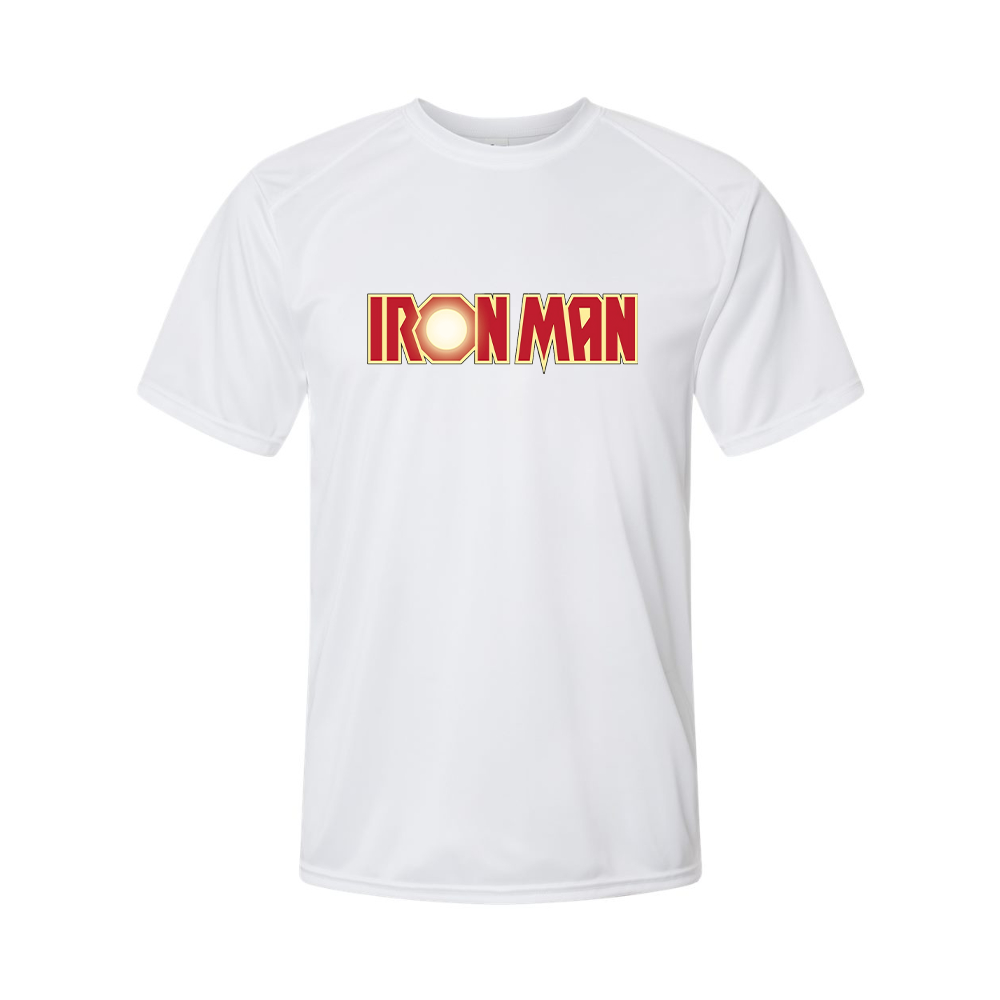 Youth Kids Iron Man Marvel Superhero Performance T-Shirt