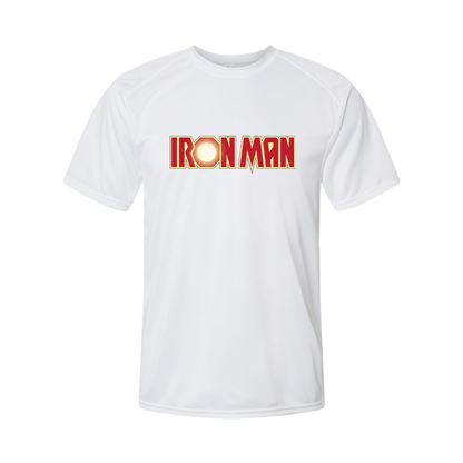 Youth Kids Iron Man Marvel Superhero Performance T-Shirt