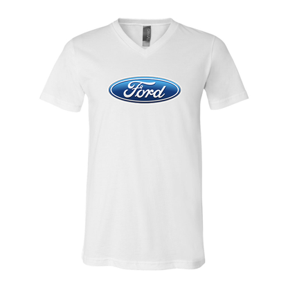 Men’s Ford Car - BELLA + CANVAS - Jersey V-Neck Tee - 3005