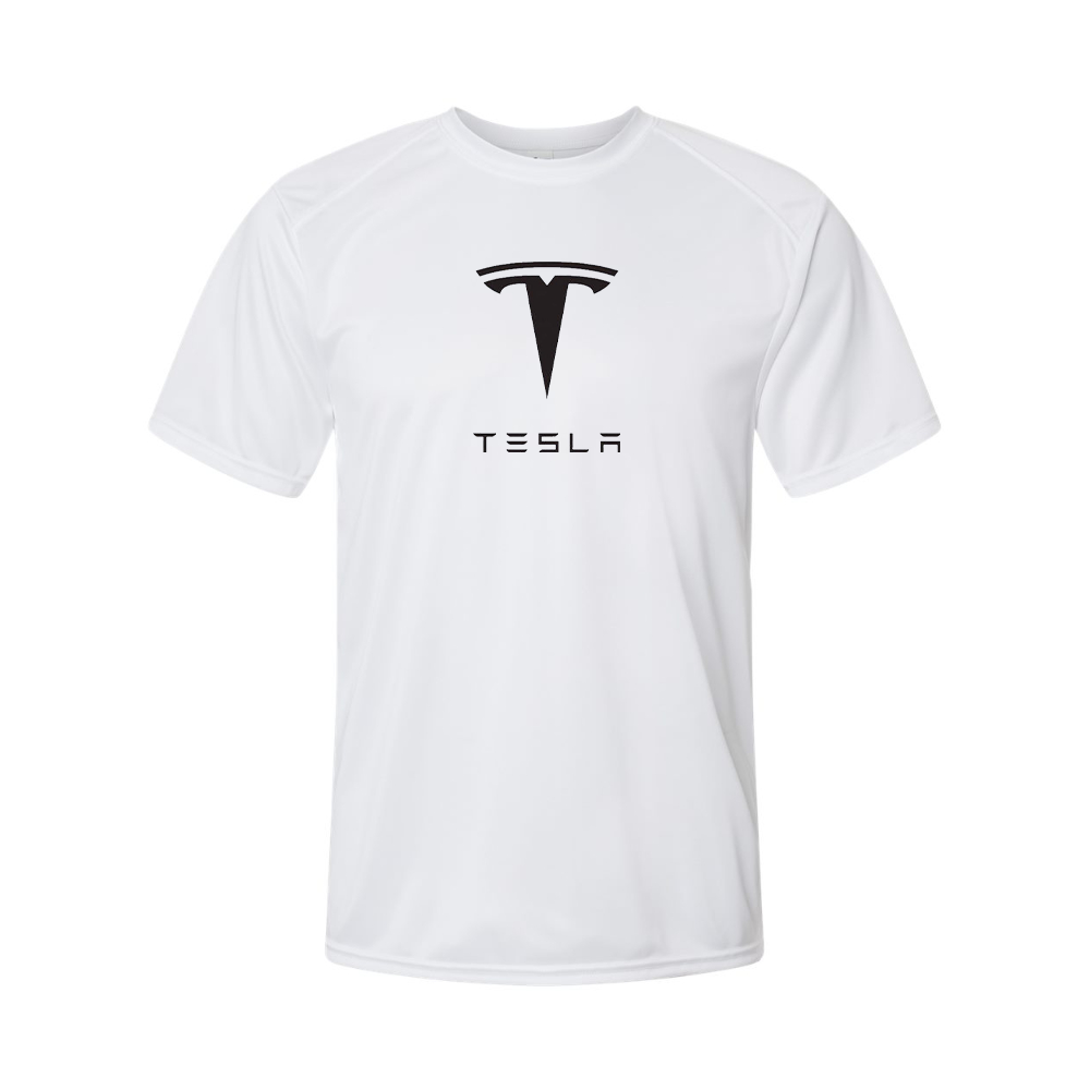 Youth Kids Tesla Motorsports Car Polyester T-Shirt