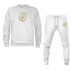 Men's Germany Soccer Logo Crewneck Sweatshirt Joggers Suit