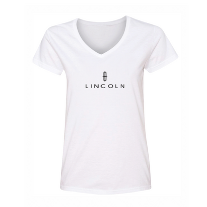 Women's Lincoln Car V-Neck T-Shirt